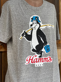 Thumbnail for Hamm’s Fishing Bear Tee- Heather Grey