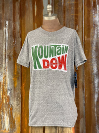 Thumbnail for Mountain Dew Retro Graphic Tee- Heather Grey