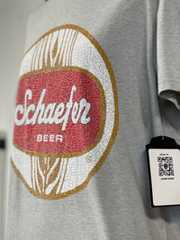 Thumbnail for Schaefer Beer Graphic Tee- Heather Grey