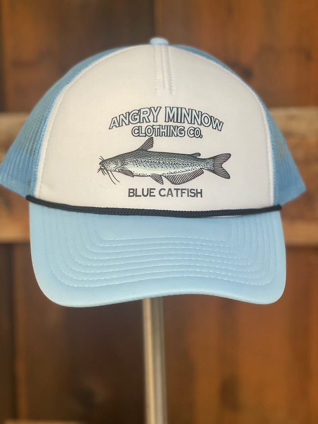 Angry Minnow Freshwater Fish Hat- BLUE CATFISH