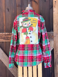 Thumbnail for FROSTY Holiday Flannel- Mistletoe Plaid