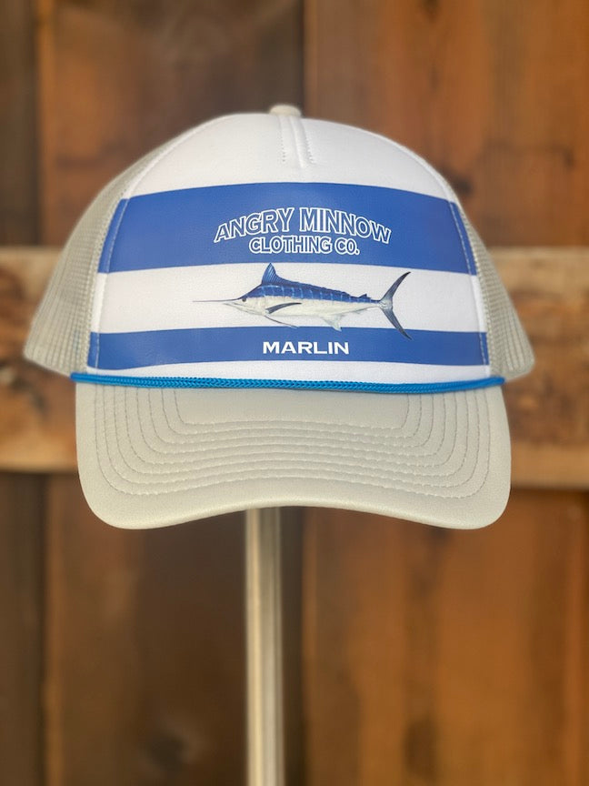 Angry Minnow Saltwater Fishing Hat- Blue Marlin