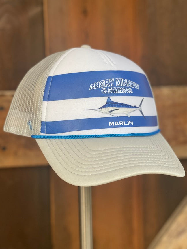 Angry Minnow Saltwater Fishing Hat- Blue Marlin