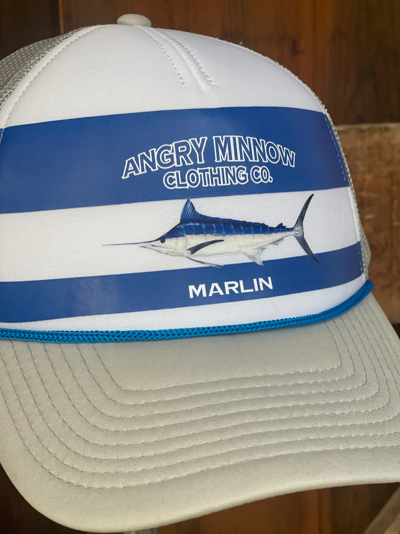 Angry Minnow Saltwater Fishing Hat- Blue Marlin