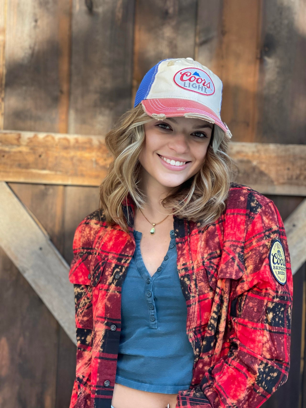 Coors Light Tri-tone patch hat