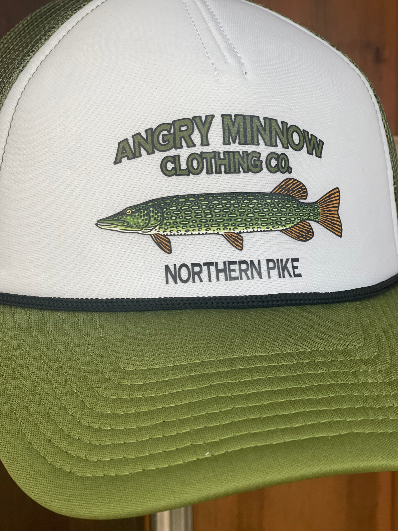 Angry Minnow Freshwater Fish Hat- NORTHERN PIKE