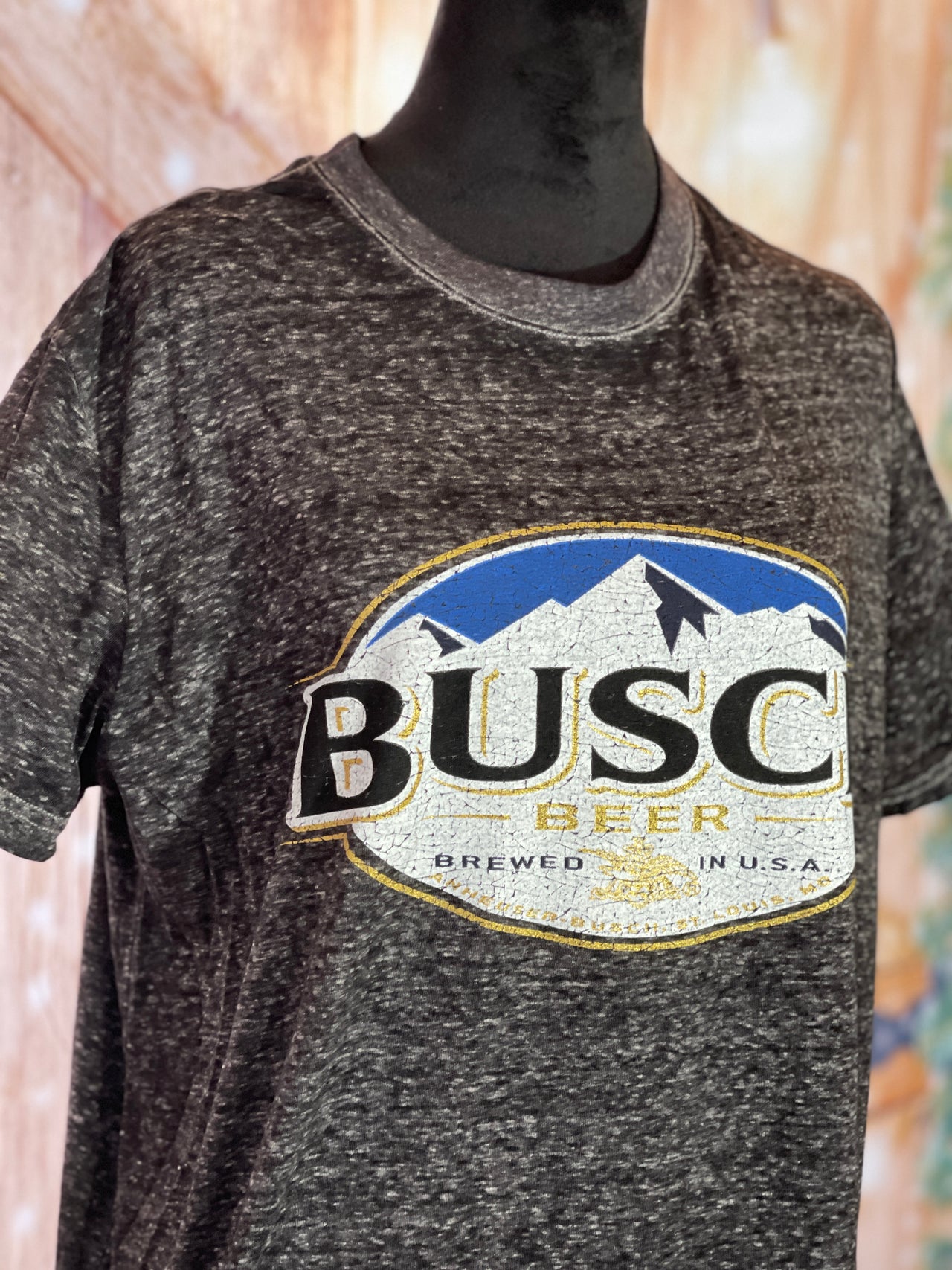 Busch light Dark grey luxe tee