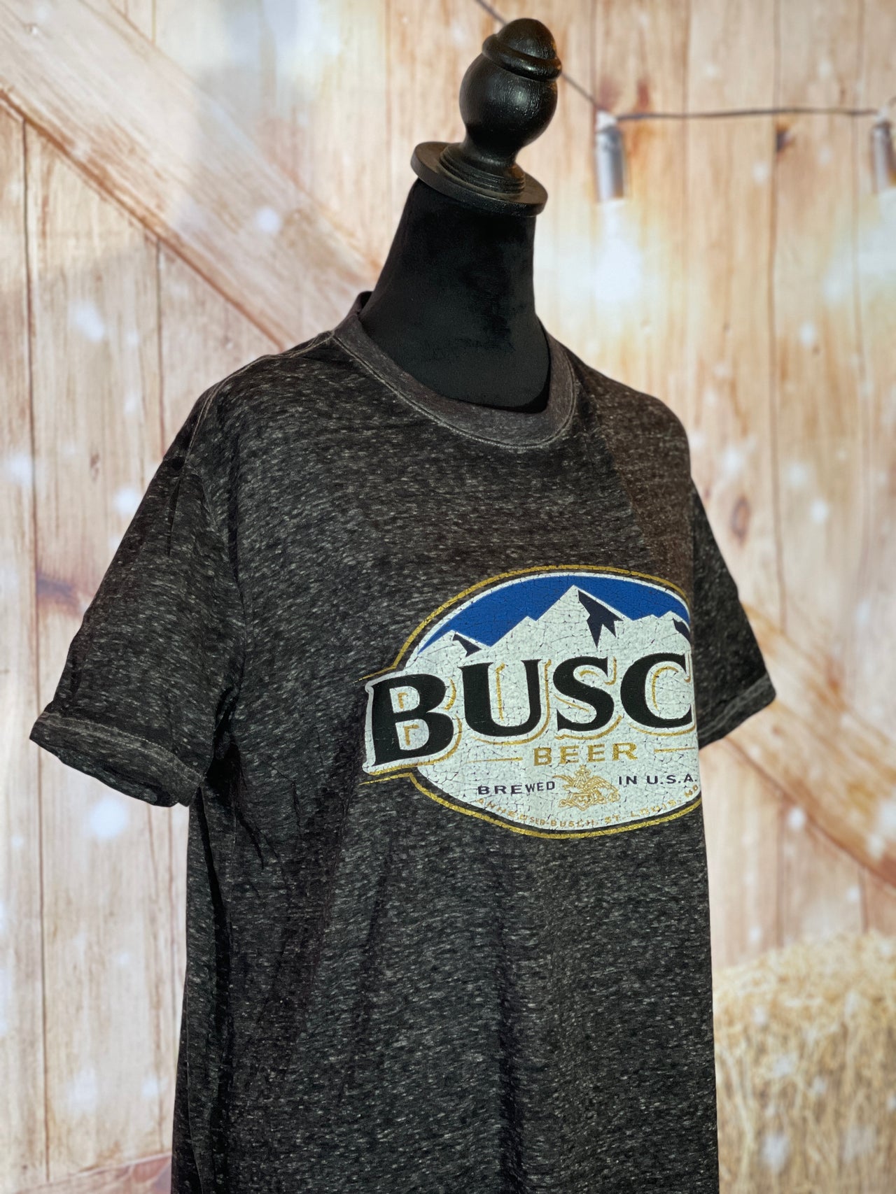 Busch light Dark grey luxe tee