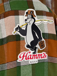 Thumbnail for Hamm's FISHING BEAR Heavyweight Brawny Flannel- Birchwood Plaid