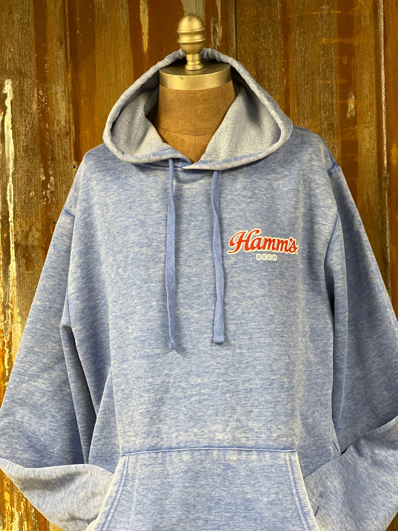 Hamm's Hockey Bear Hoodie Ice Blue