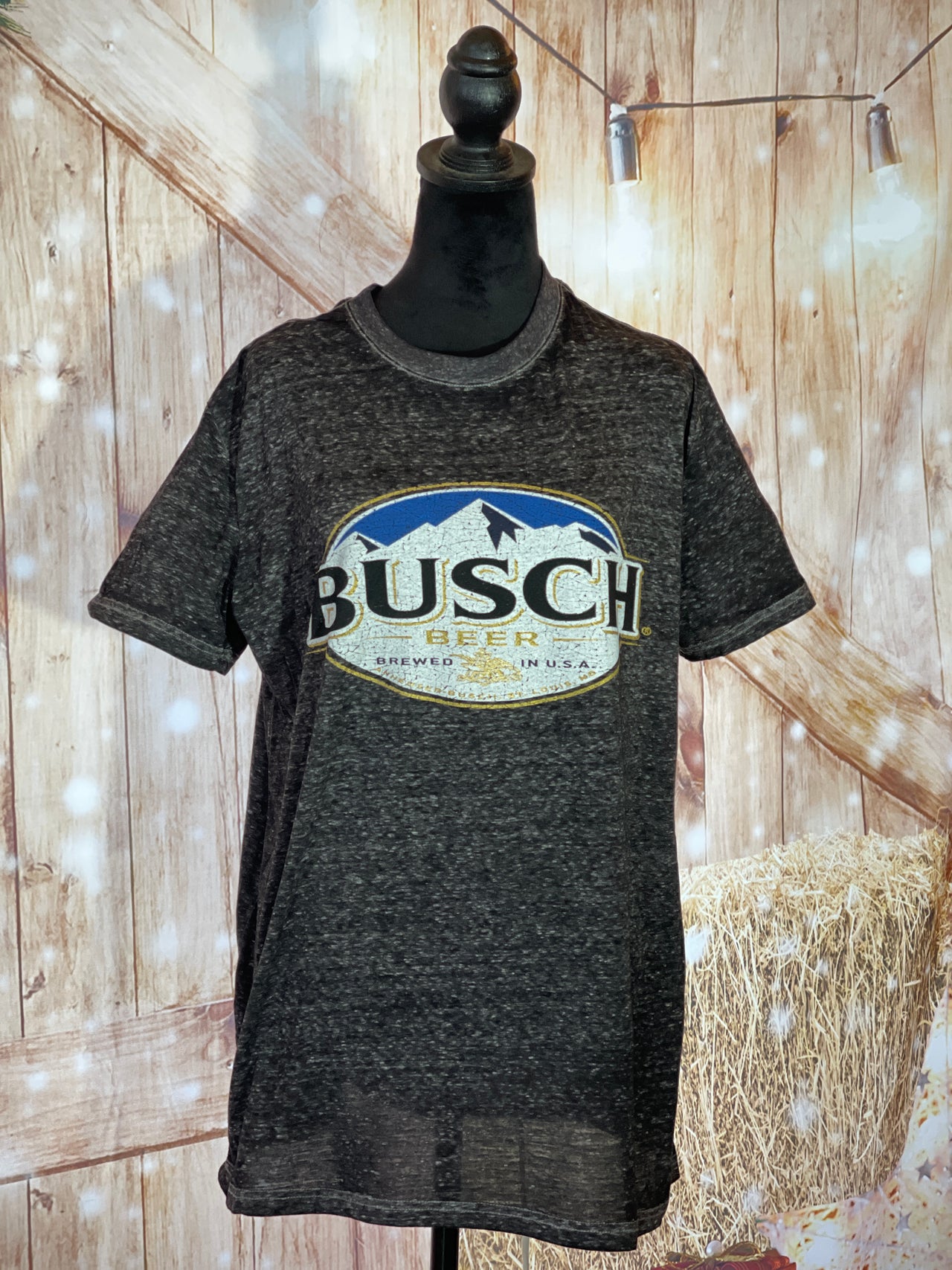 Busch light Dark grey luxe tee