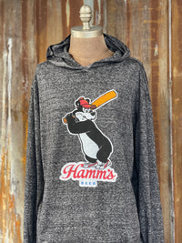 Thumbnail for Hamm's Baseball Bear LIGHTWEIGHT HOODIE Angry Minnow Vintage