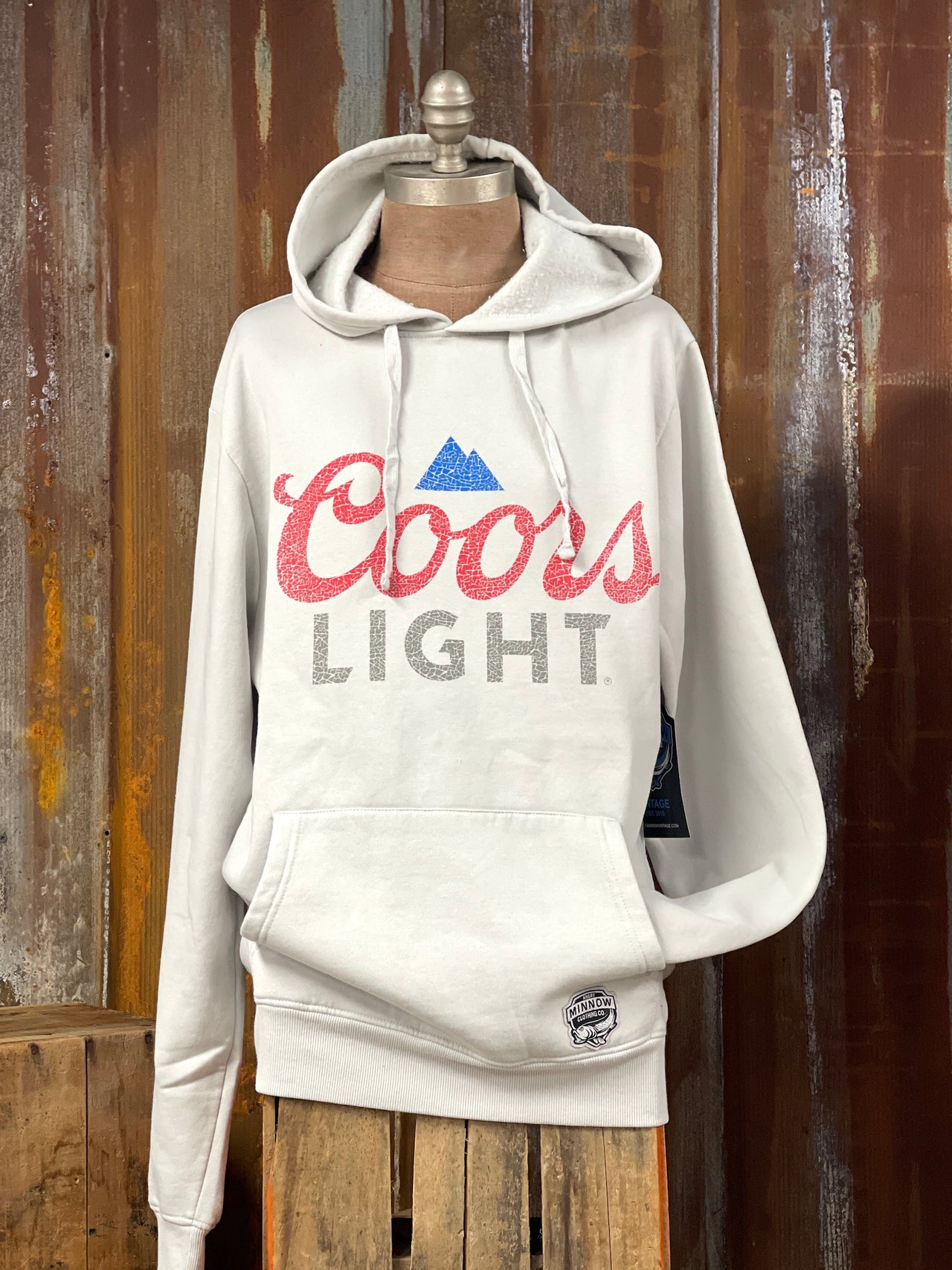 Coors Light Washed Hoodie- Grey Angry Minnow Clothing – Angry Minnow  Vintage LLC