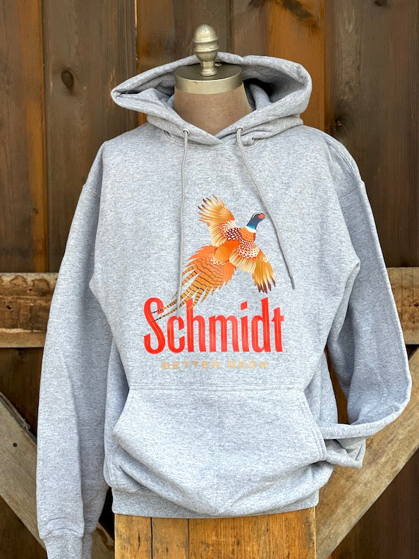 Schmidt Beer PHEASANT HUNT Hoodie- Heather Grey