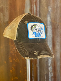 Thumbnail for Busch Light Fishing hats Angry Minnow Vintage