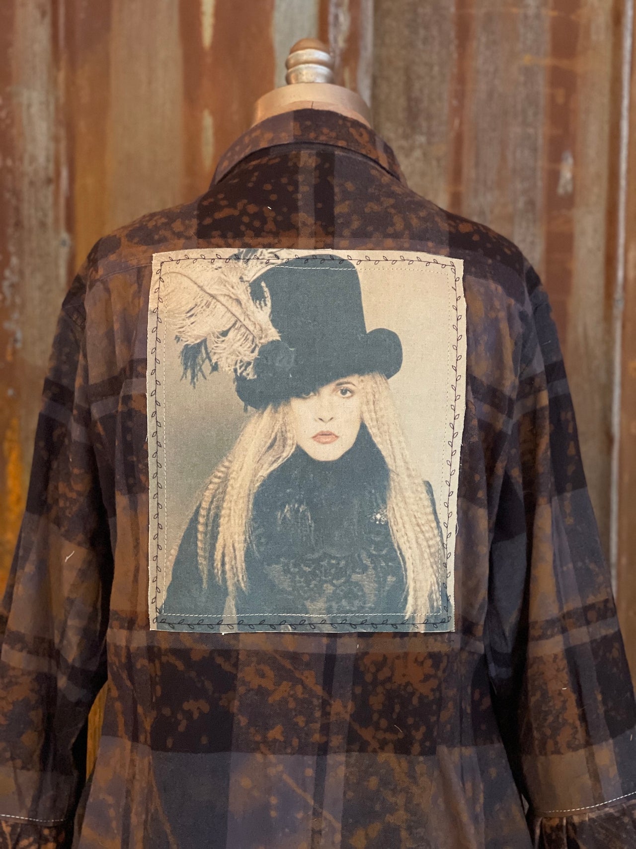 Flared Sleeve Flannel- QUEEN OF THE GYPSIES- Size 3XL