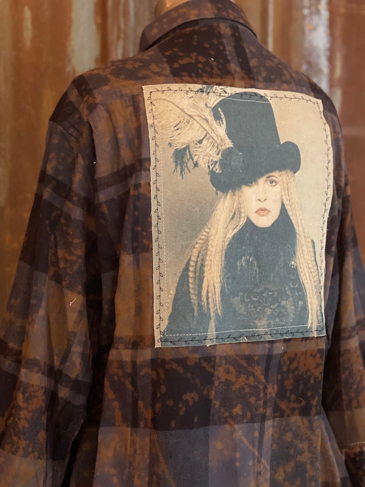 Flared Sleeve Flannel- QUEEN OF THE GYPSIES- Size 3XL