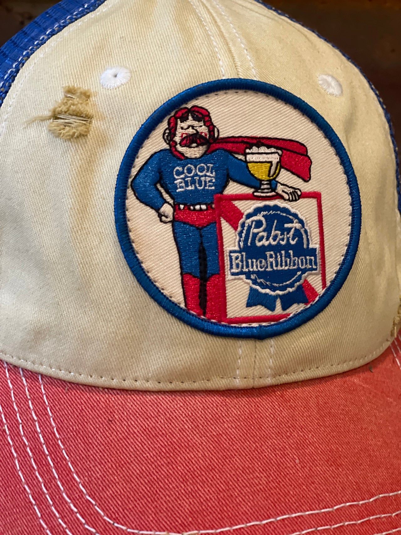 Vintage Pabst Blue Ribbon Hat