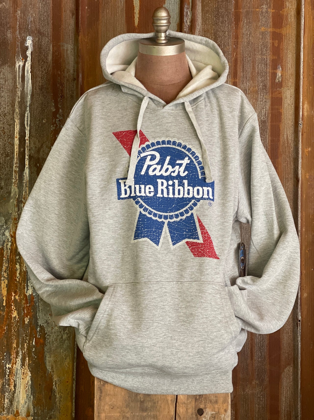 Pabst Beer Retro Hoodie Angry Minnow Vintage