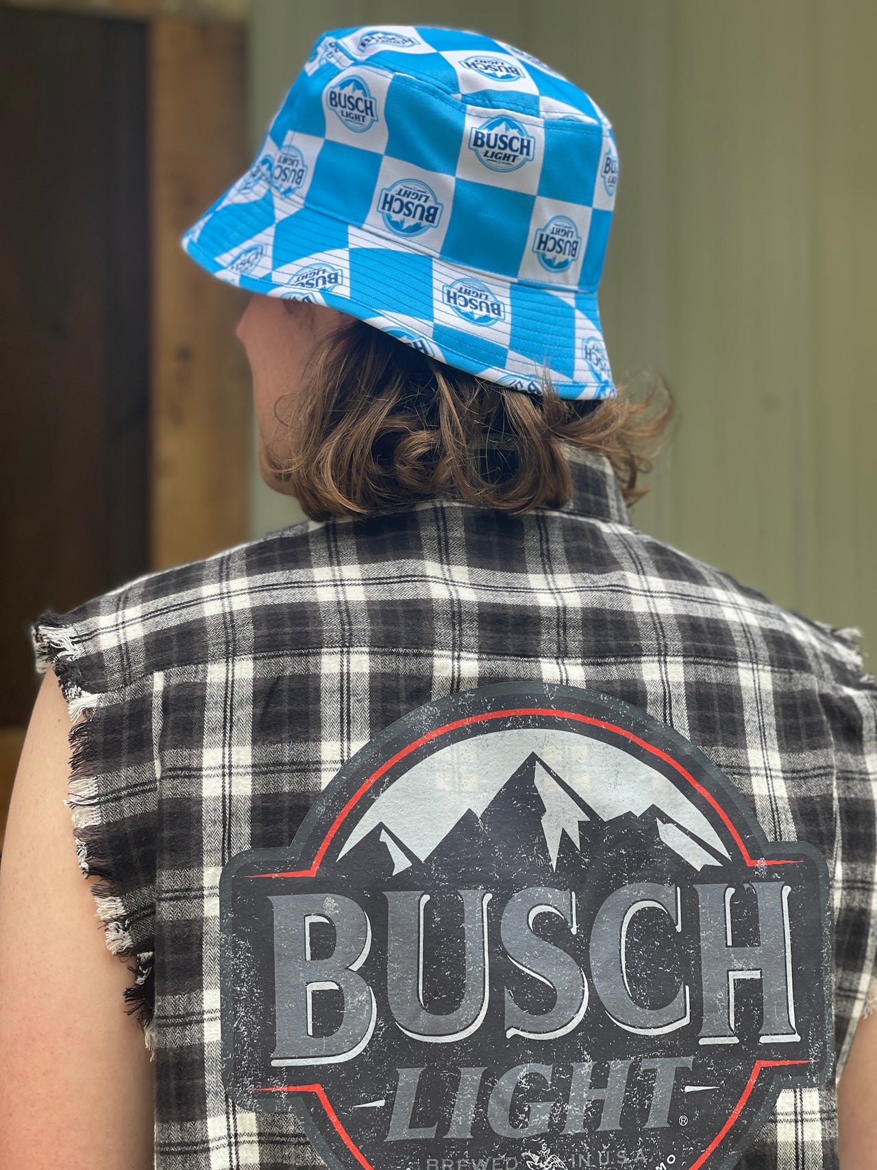 Busch Light Bucket Hat- Sky Blue