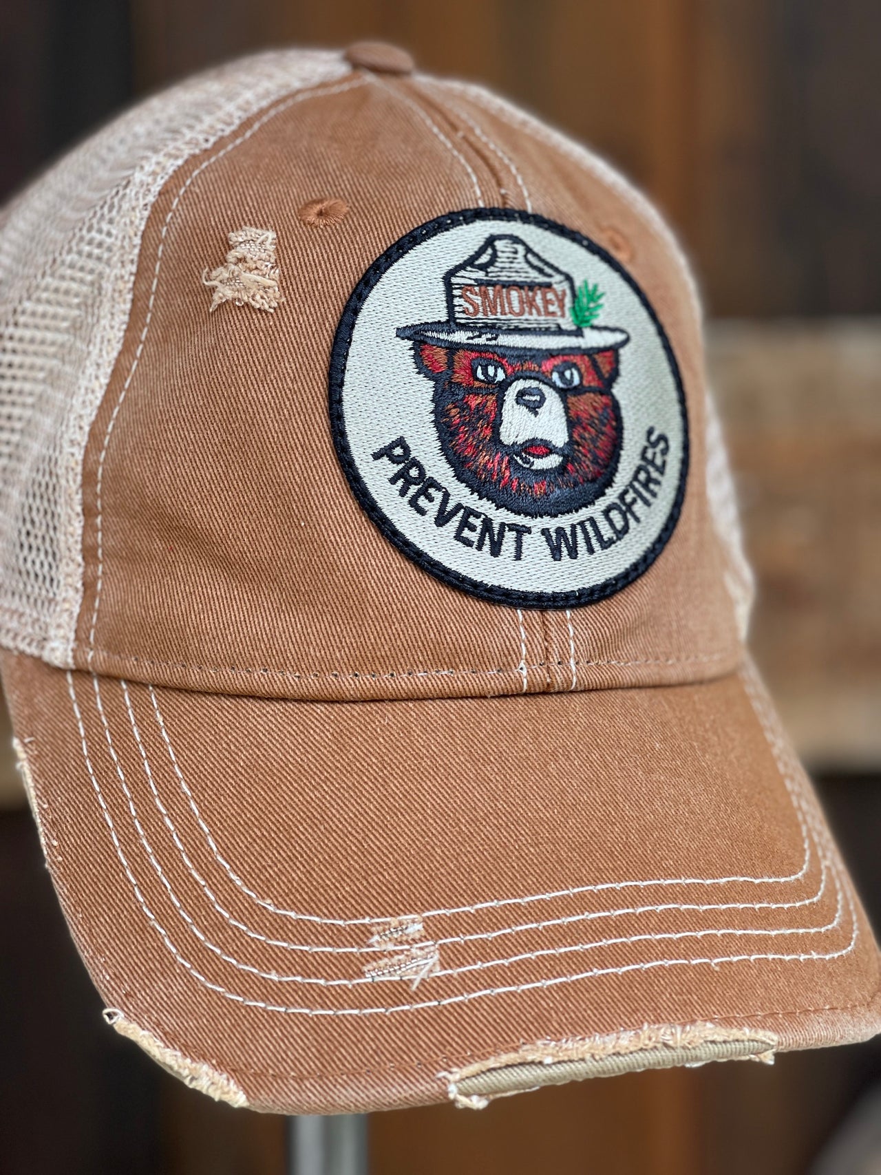 Prevent Wildfires Smokey Bear hats at Angry Minnow Vintage