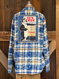 Thumbnail for Land of Sky Blue Waters Art Flannel- Wake Board Plaid