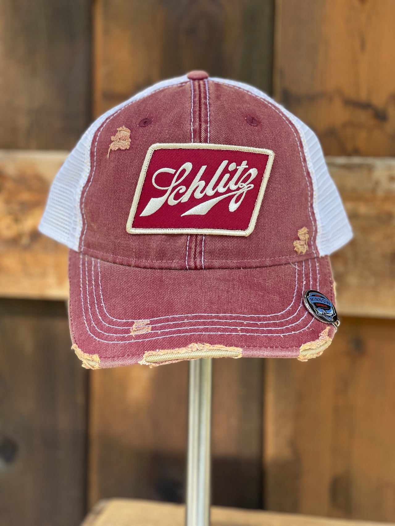 Schlitz Beer hats at Angry Minnow Clothing Co!