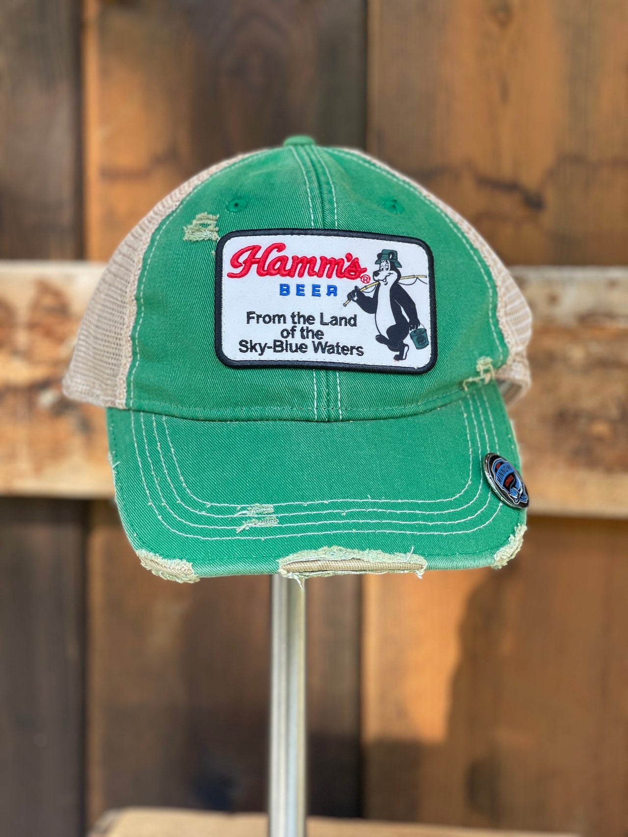 Hamm's Beer Fishing Bear Hats Angry Minnow