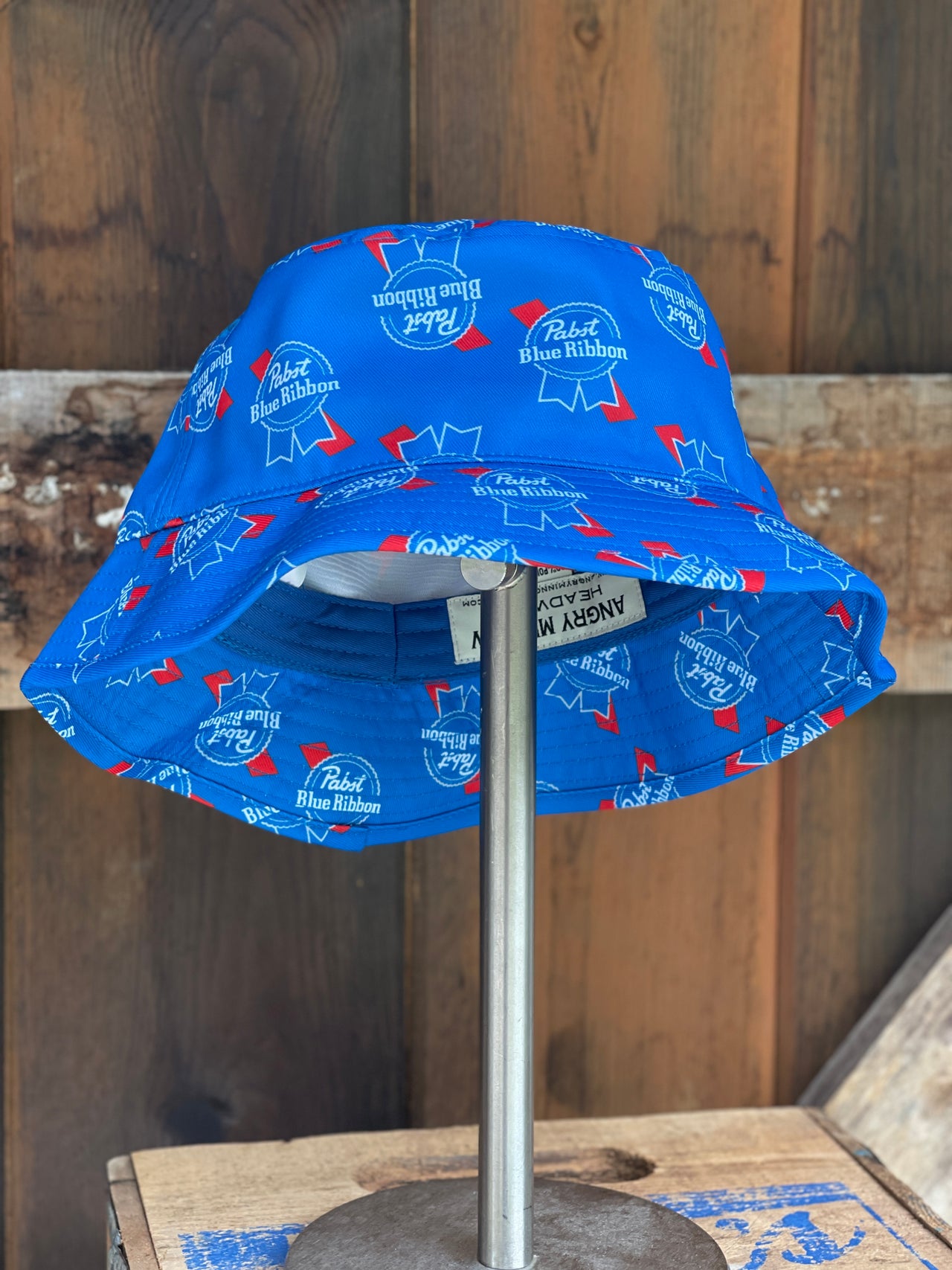 Pabst Blue Ribbon Bucket HAT- Wild River Blue