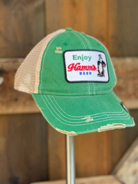 Thumbnail for Hamm's Hockey Bear Hat Angry Minnow Vintage