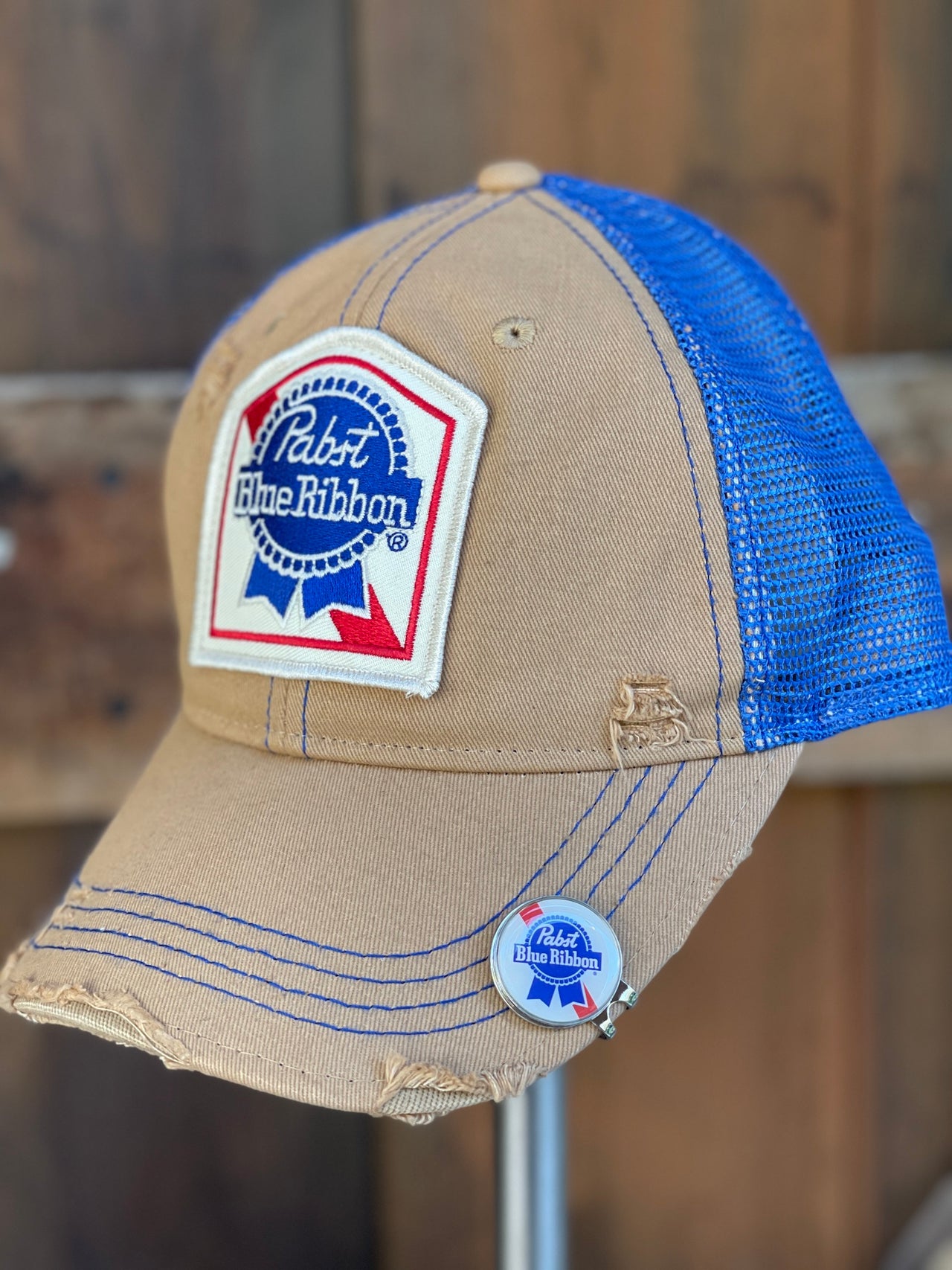 Pabst Blue Ribbon hats Angry Minnow Clothing co