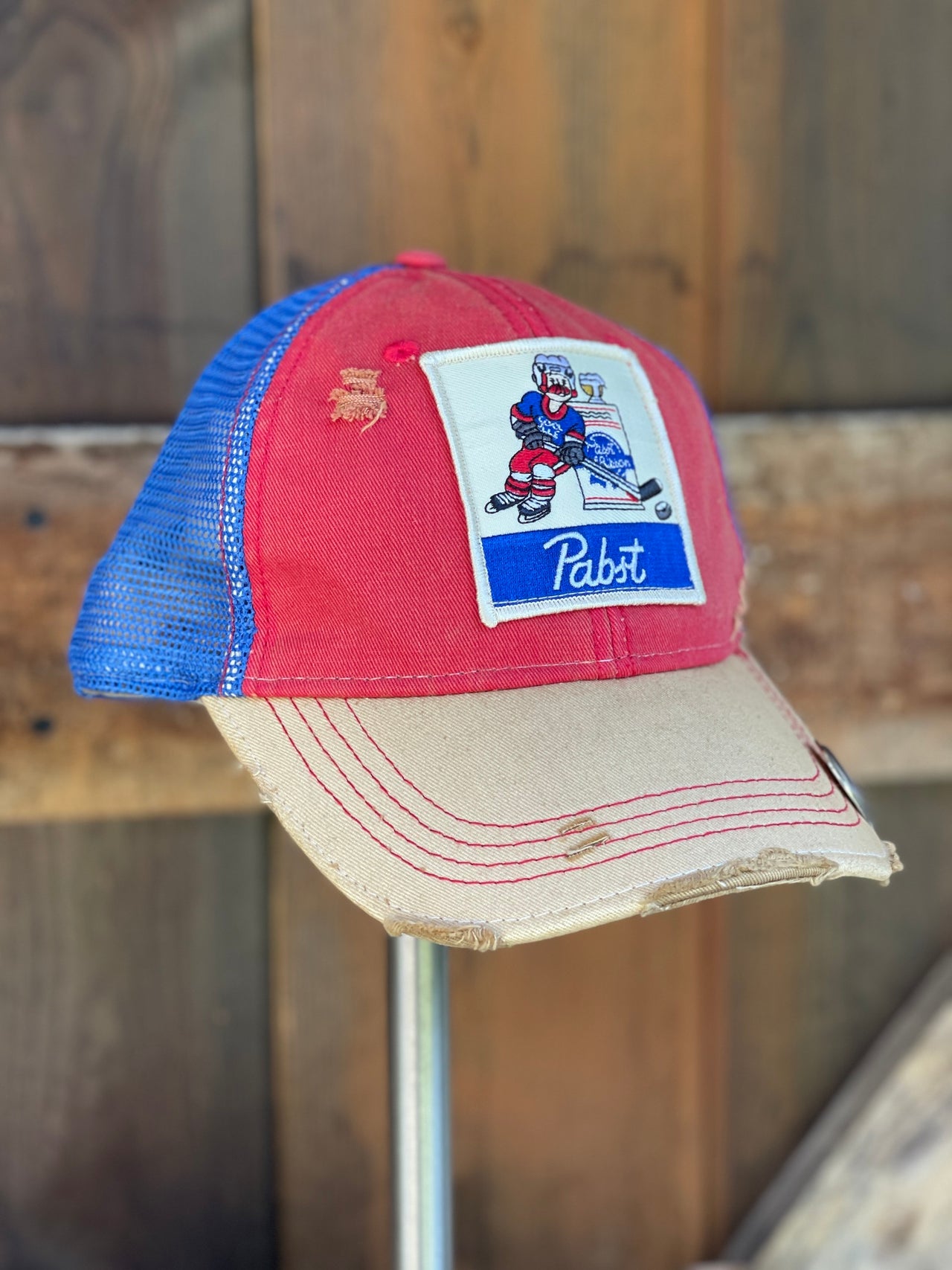 Pabst Blue Ribbon Tri-tone Hockey Hat