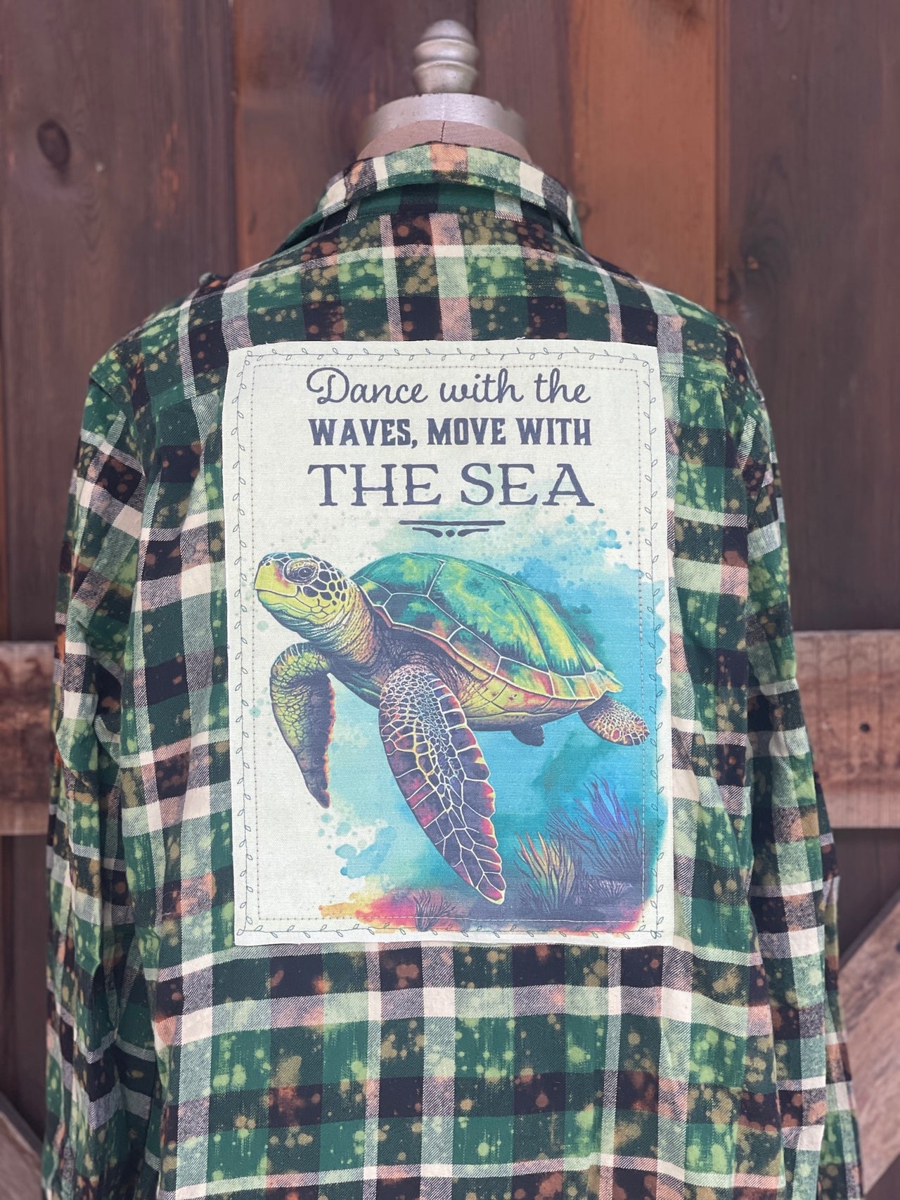 Turtle Cove Art Flannel Angry Minnow