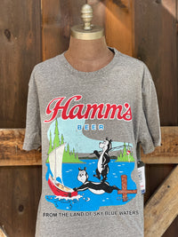 Thumbnail for Hamm's beer tee Angry Minnow Vintage