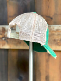 Thumbnail for Seed Corn Retro Hat- Distressed Kelly Green Snapback