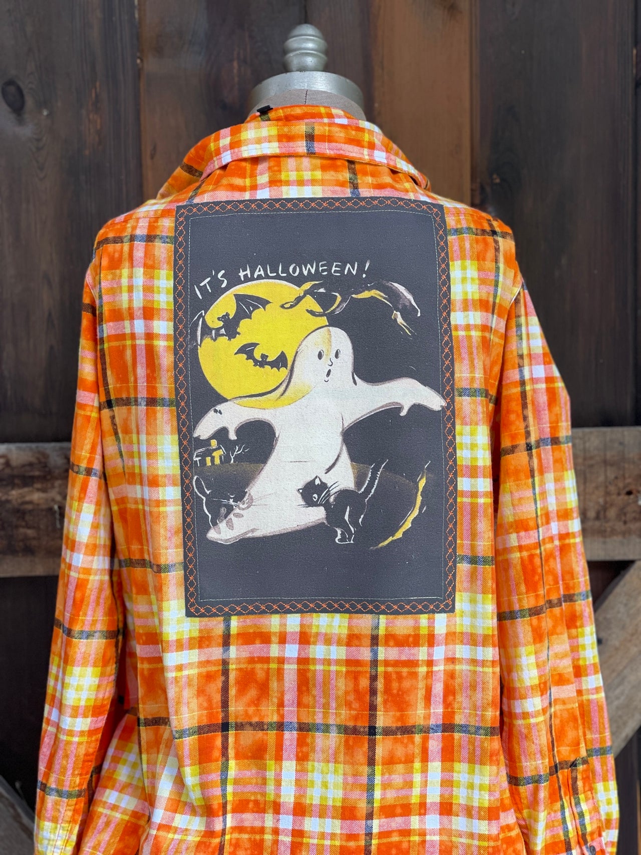 It's Halloween time Ghost Flannel Angry Minnow Vintage