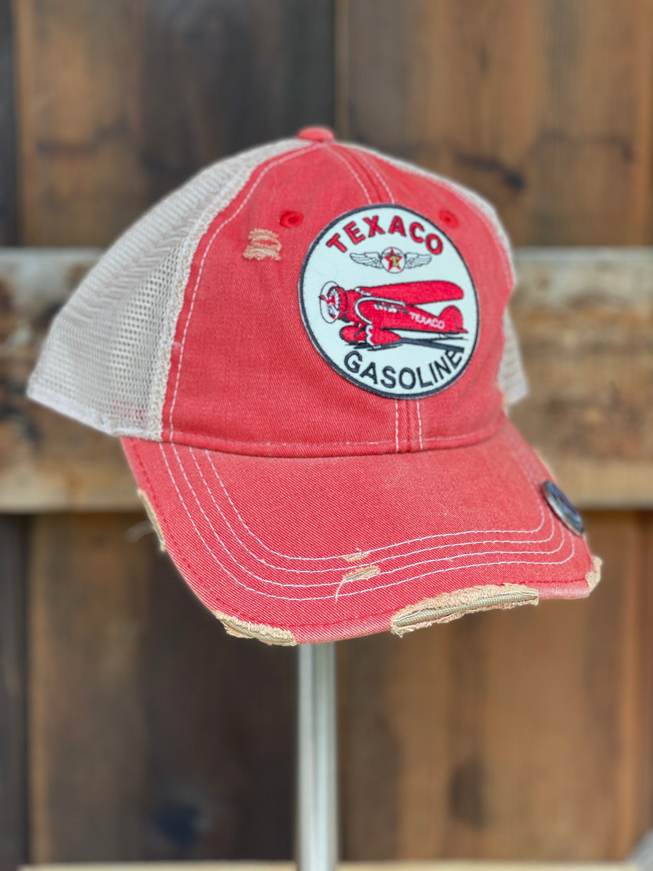 Texaco Airplane hat Angry Minnow Vintage