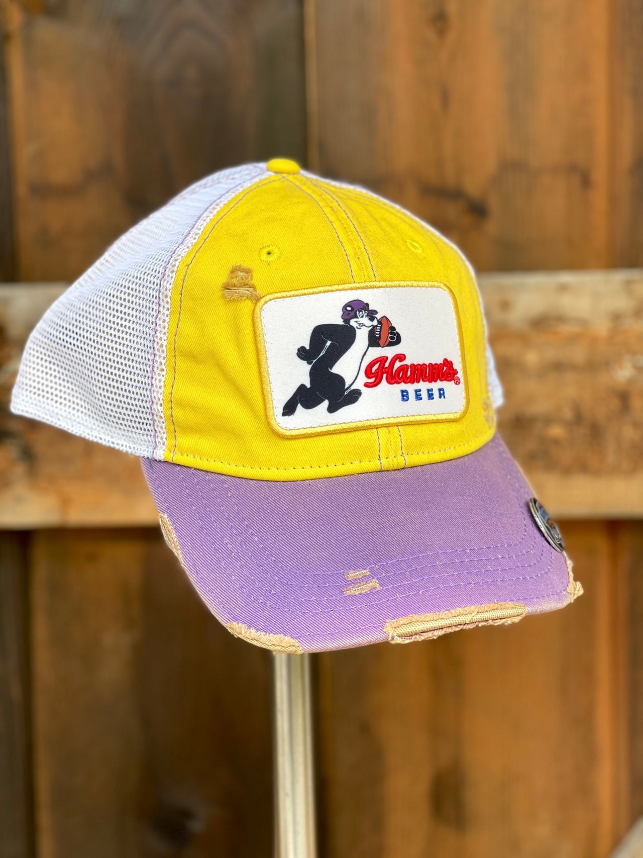 Hamm's Football Bear Tri-tone Hat