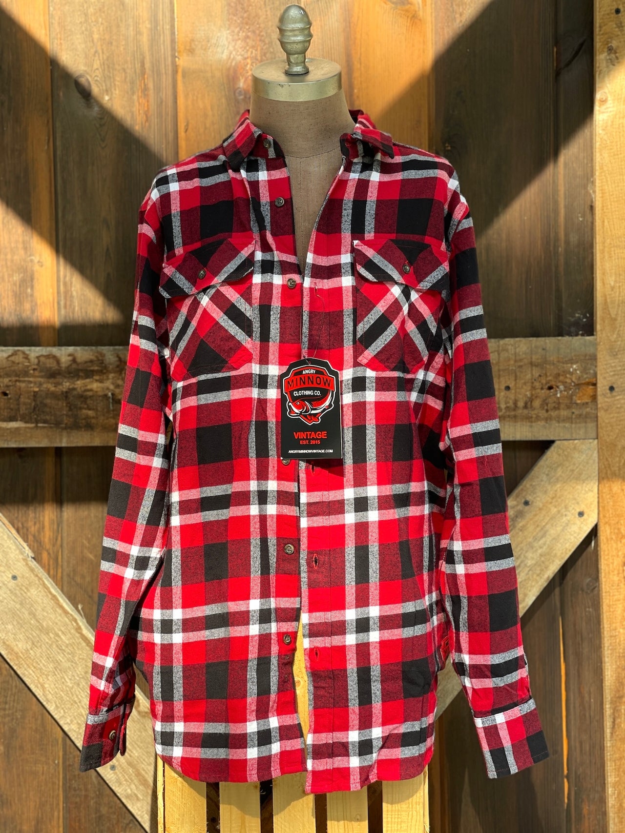 Hamm's SNOWMOBILE BEAR "SNOW FUN" Flannel