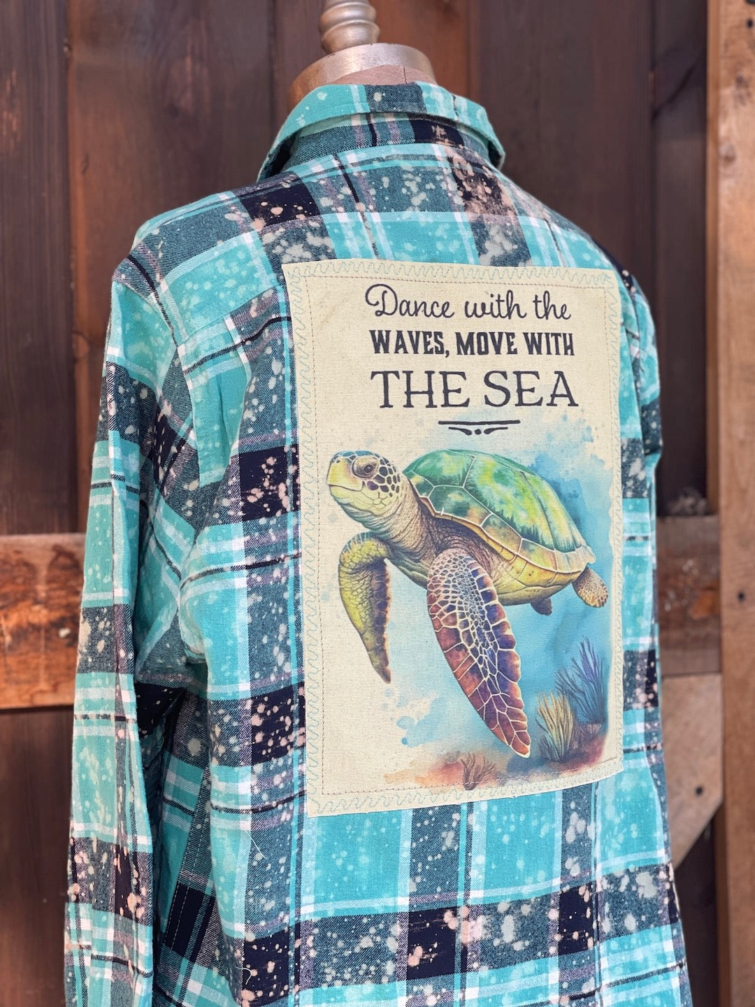 Sea Turtle shirts at Angry Minnow Vintage online