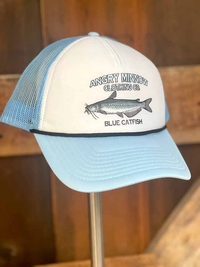 Angry Minnow Freshwater Fish Hat- BLUE CATFISH