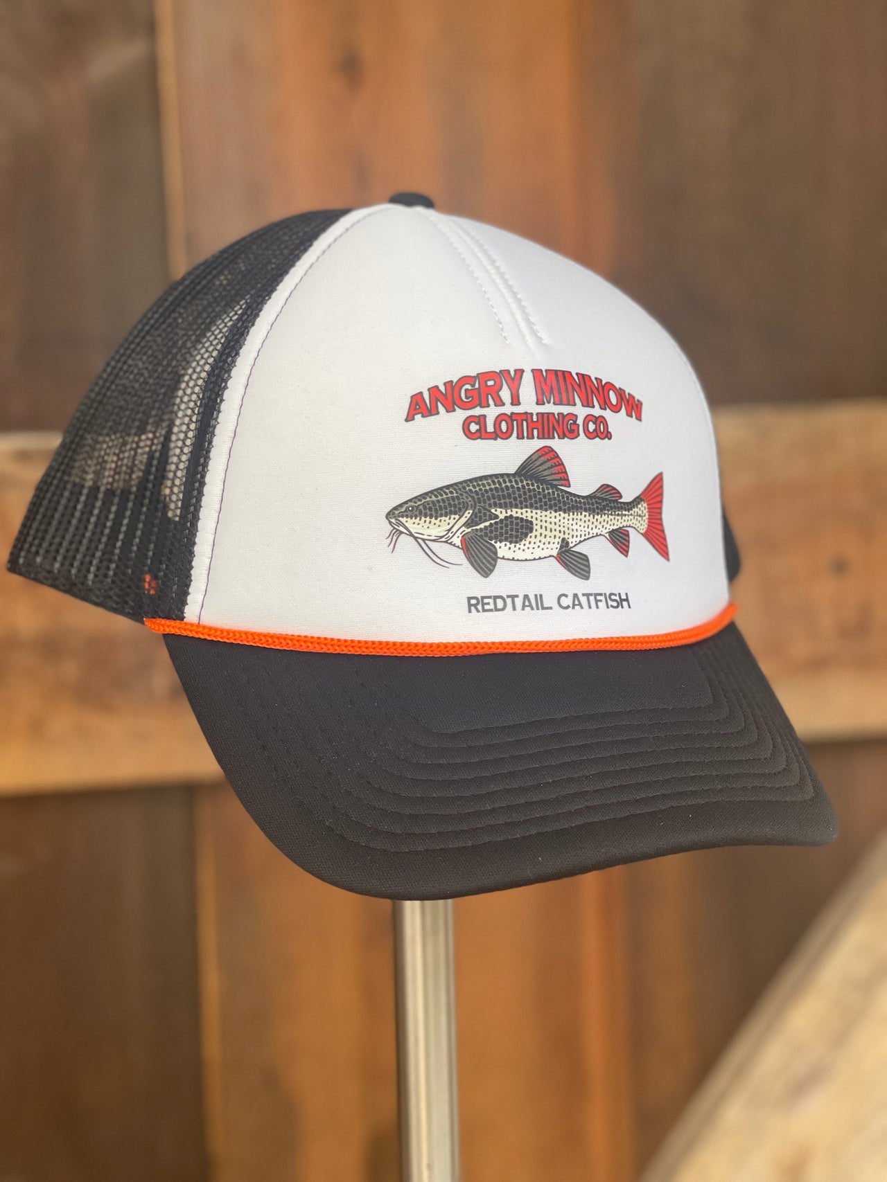 Angry Minnow Freshwater Fishing Foam Hat- REDTAIL CATFISH