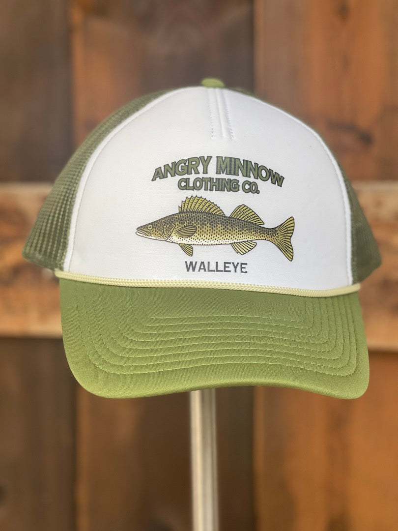 Angry Minnow Freshwater Fish Hat- WALLEYE