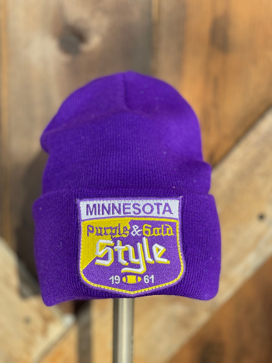 Old Style Stocking Hat- Purple