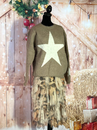 Thumbnail for NORTH STAR Pullover Sweater- Fawn