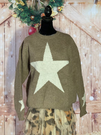 Thumbnail for NORTH STAR Pullover Sweater- Fawn