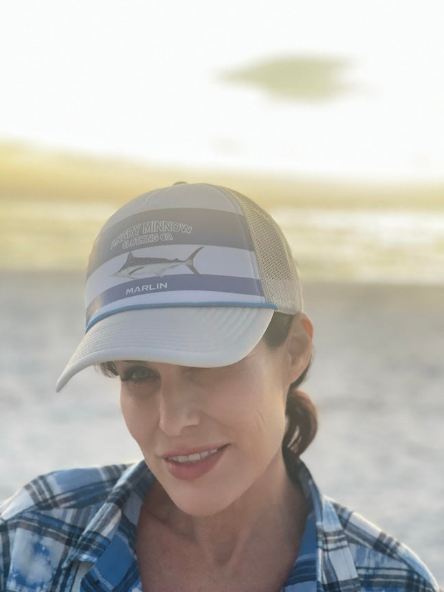 Florida Marlin Fishing hat Angry Minnow