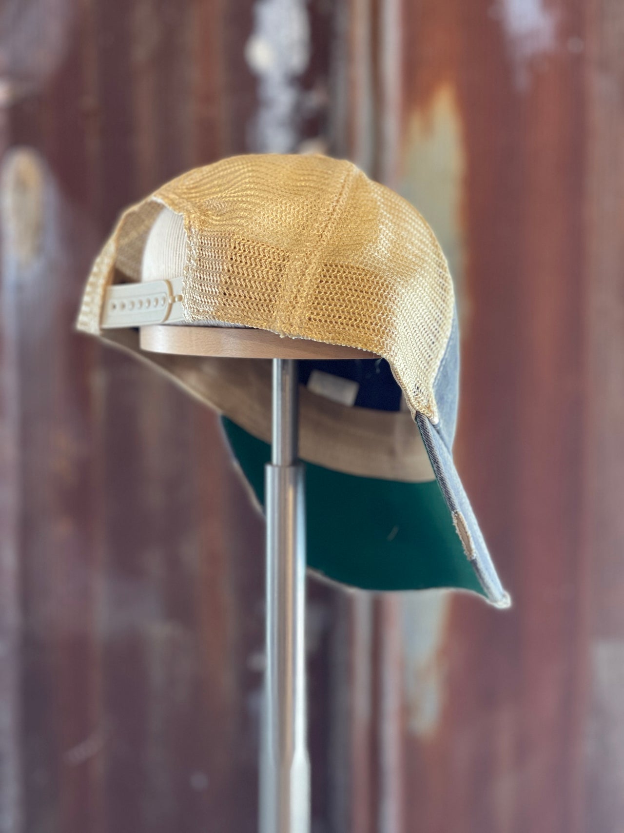 Happy Little Trees Hat- Distressed Black Snapback