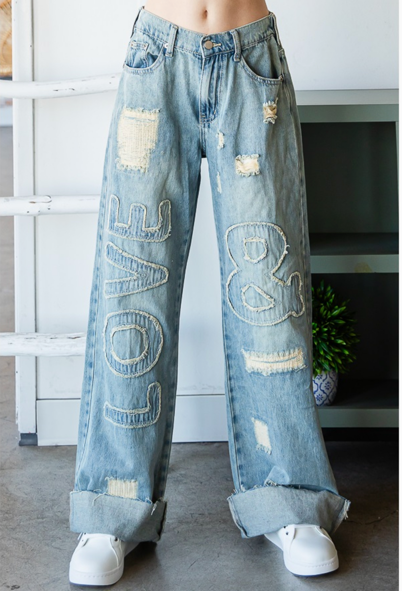 Washed Love Letter Jeans