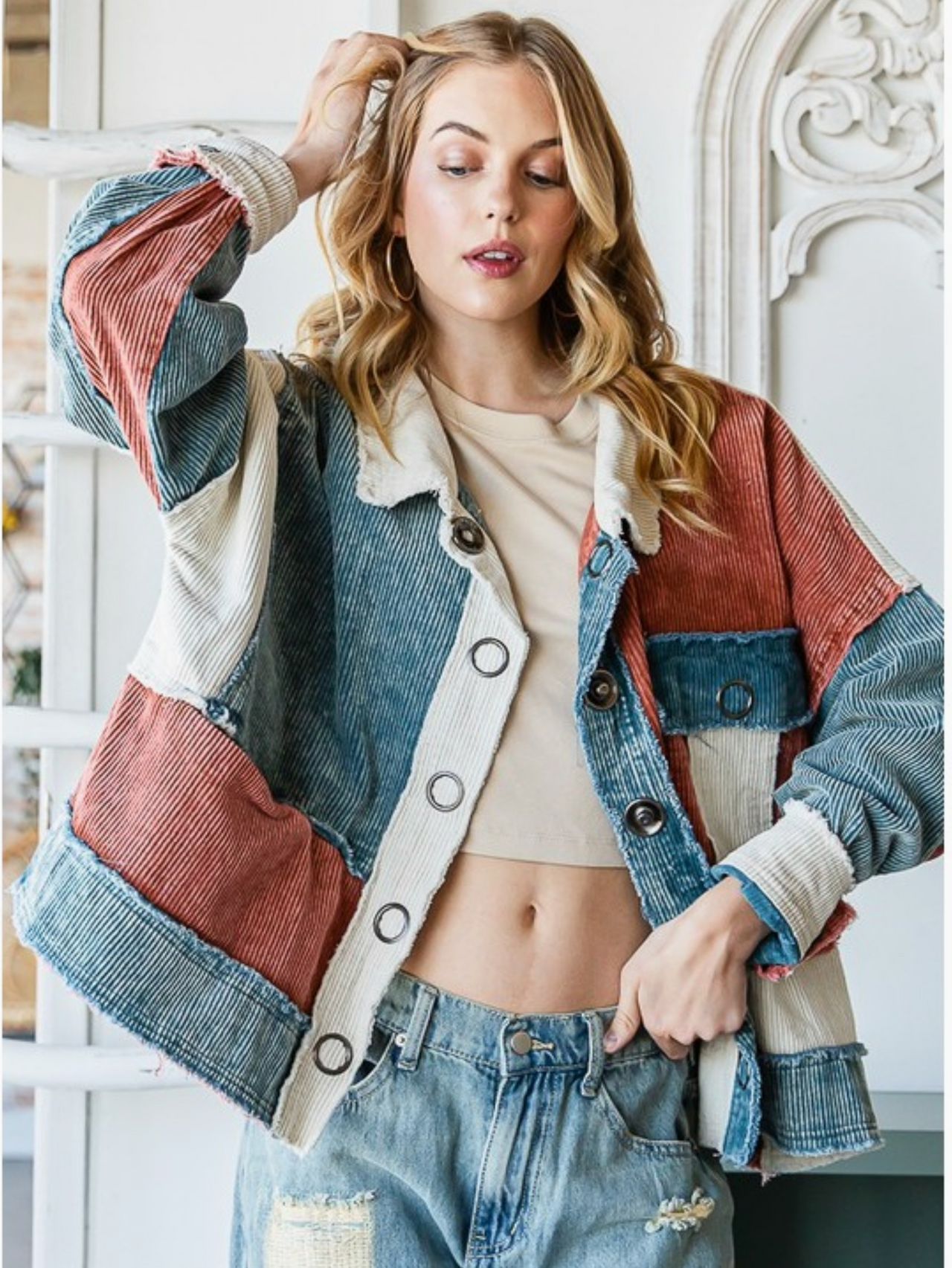 MESA Cropped Corduroy Jacket